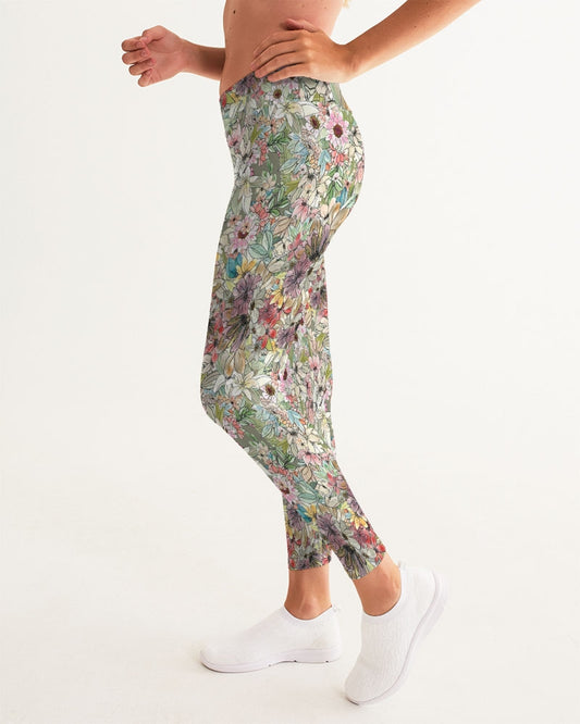 Afternoon Tea Mingle Women's All-Over Print Yoga Pants