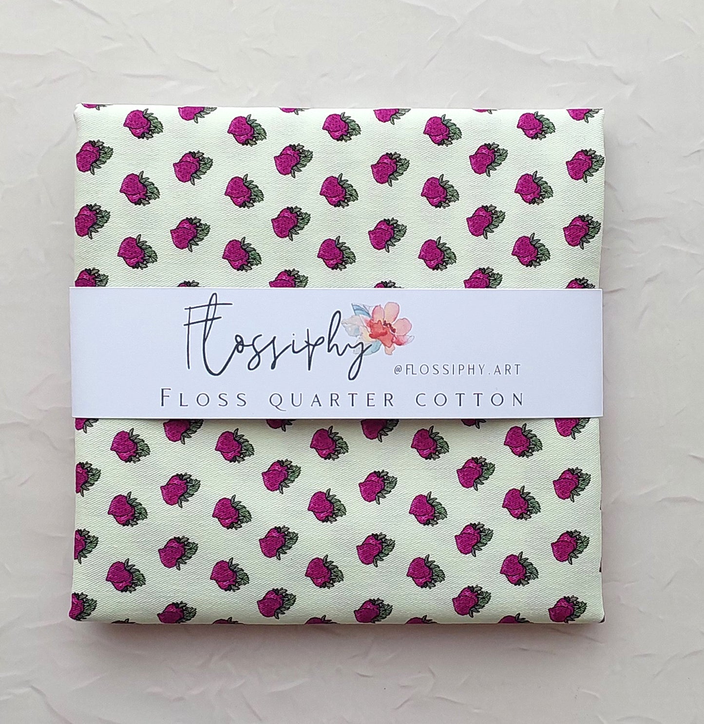Floss Quarter Cotton Strawberry Rows