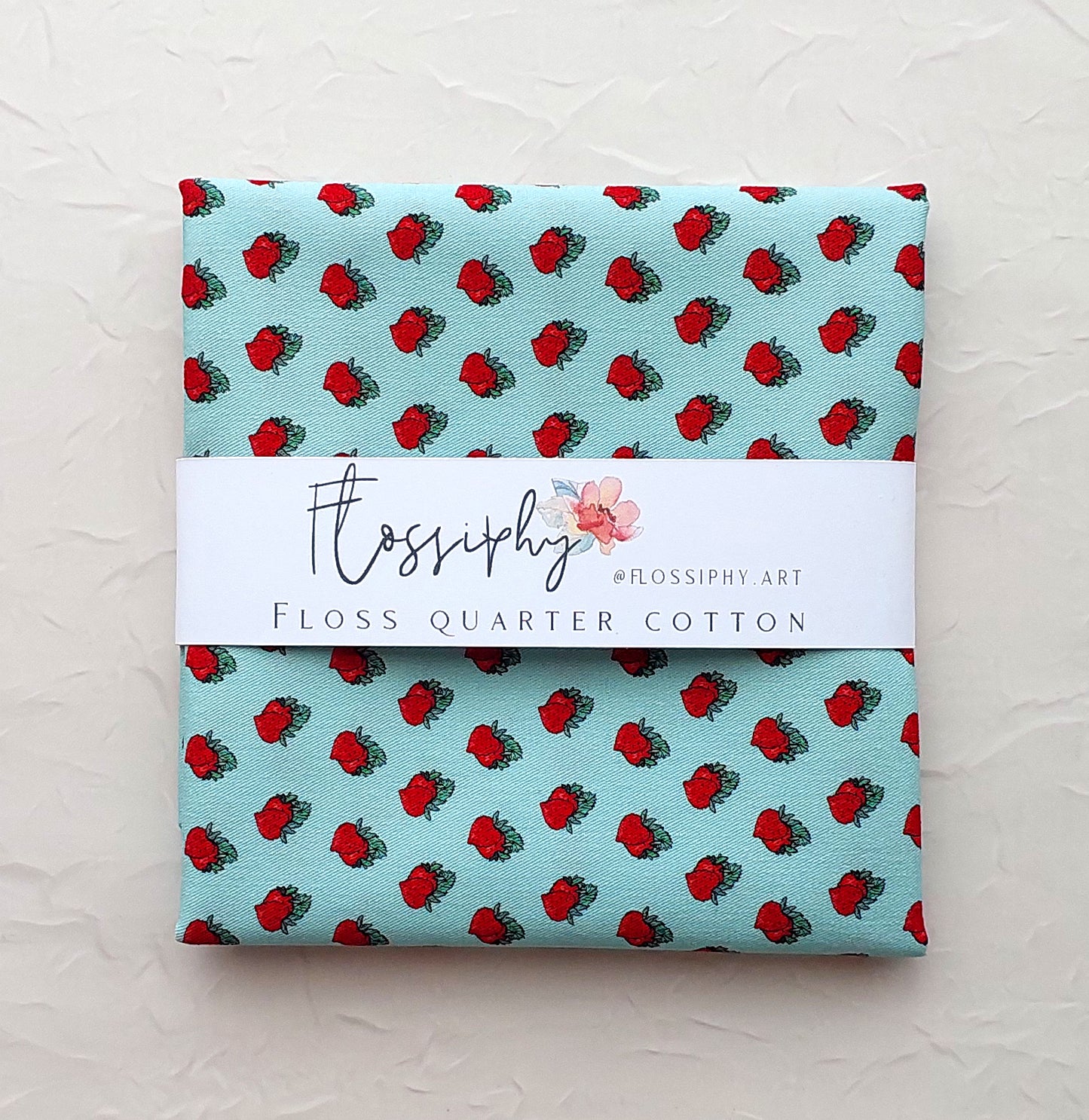Floss Quarter Cotton Strawberry Rows