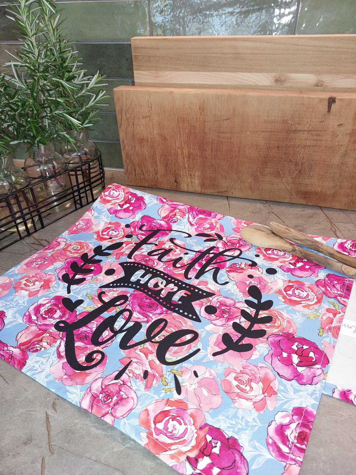 Faith - Canvas Cotton Tea Towel