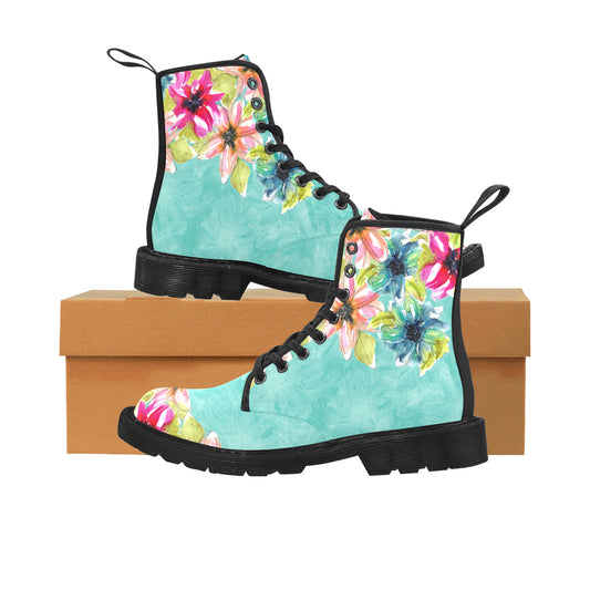 Tropical Bliss Canvas Boots for Women
