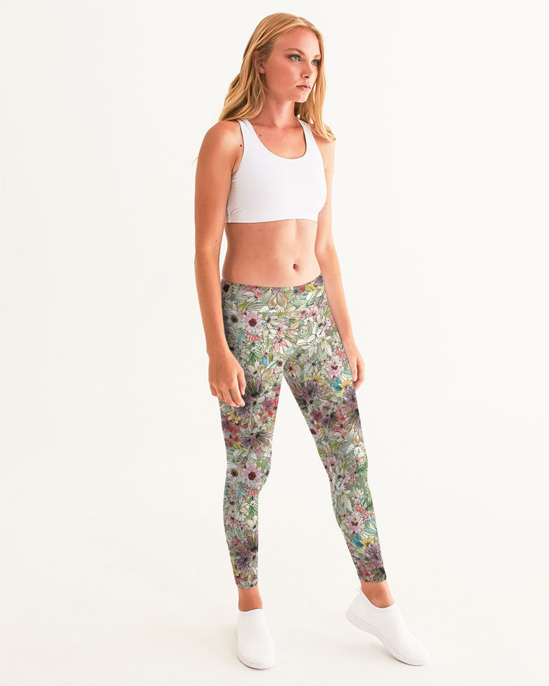 Afternoon Tea Mingle Women's All-Over Print Yoga Pants