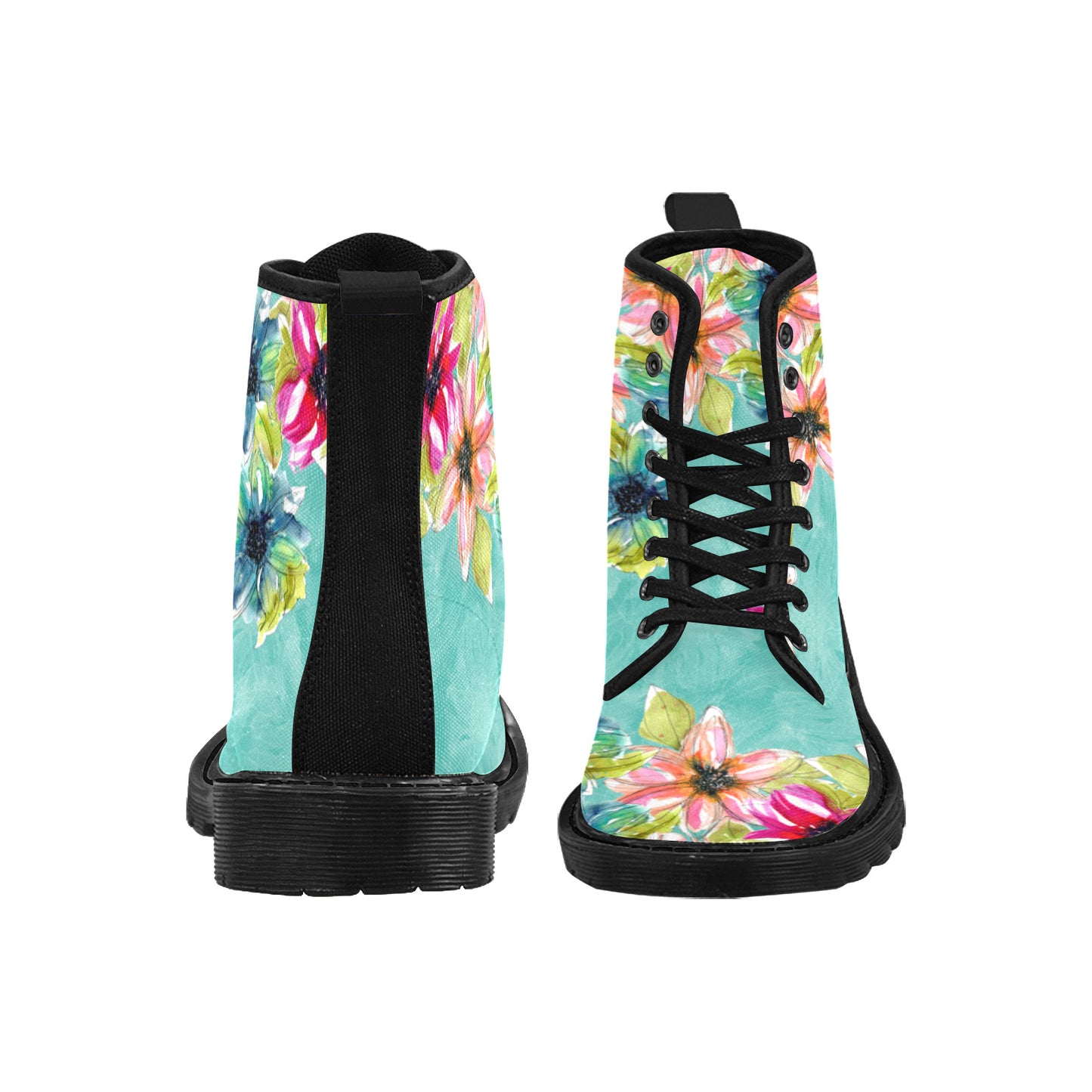 Tropical Bliss Canvas Boots for Women