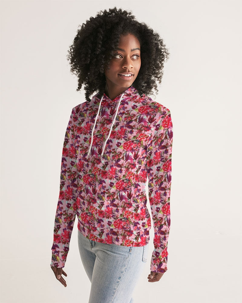 Silk Rose Women's All-Over Print Hoodie