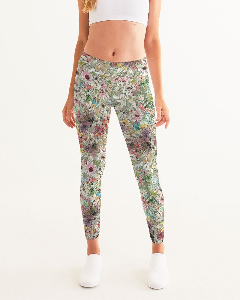 Afternoon Tea Mingle Women's All-Over Print Yoga Pants