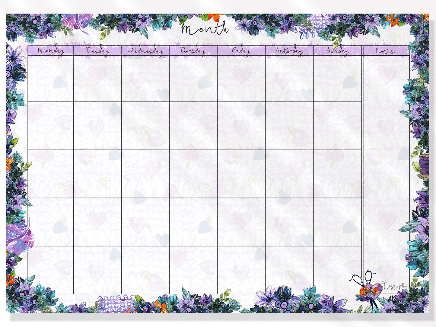 Monthly Plan Pad