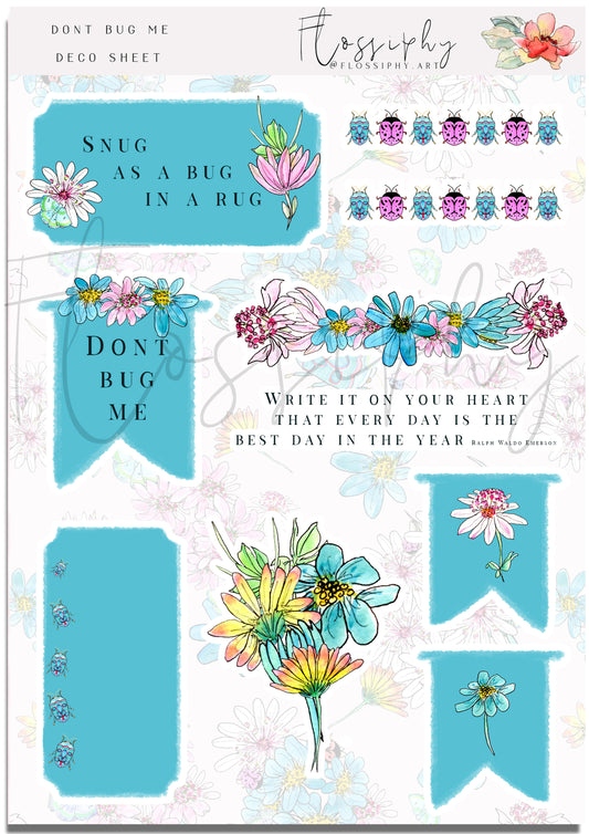 Don't Bug Me Deco Stickers