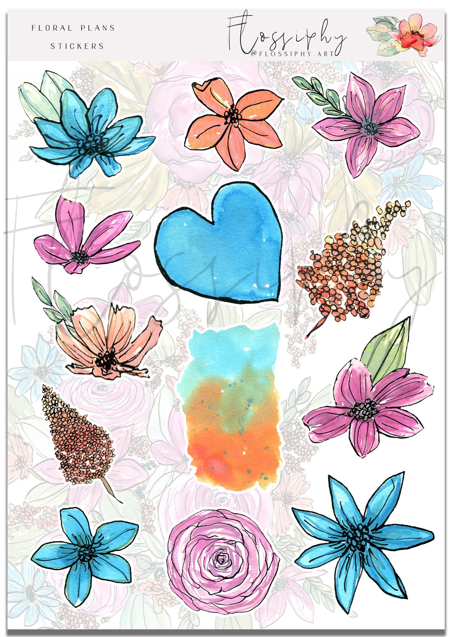 Floral Plans Stickers