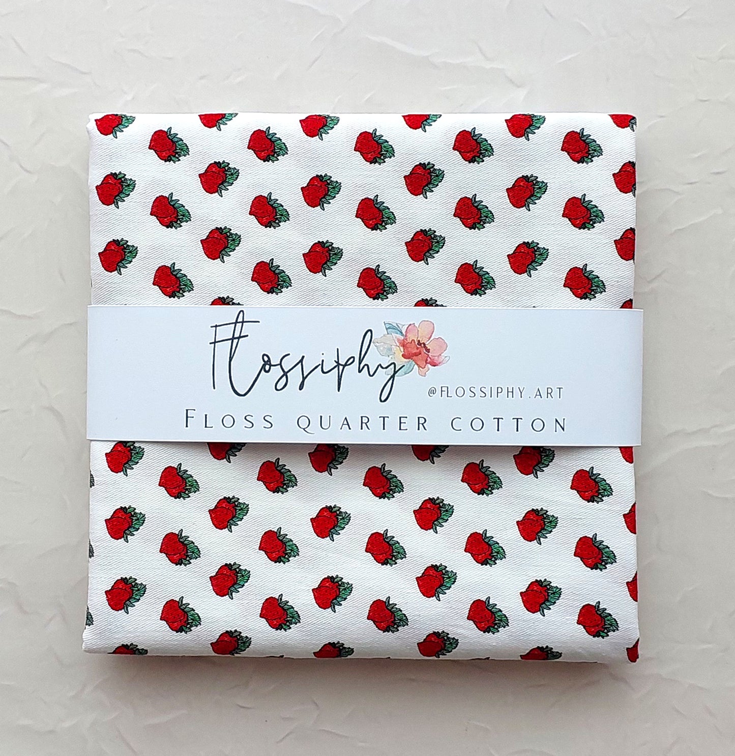 Floss Quarter Cotton Strawberry Rows
