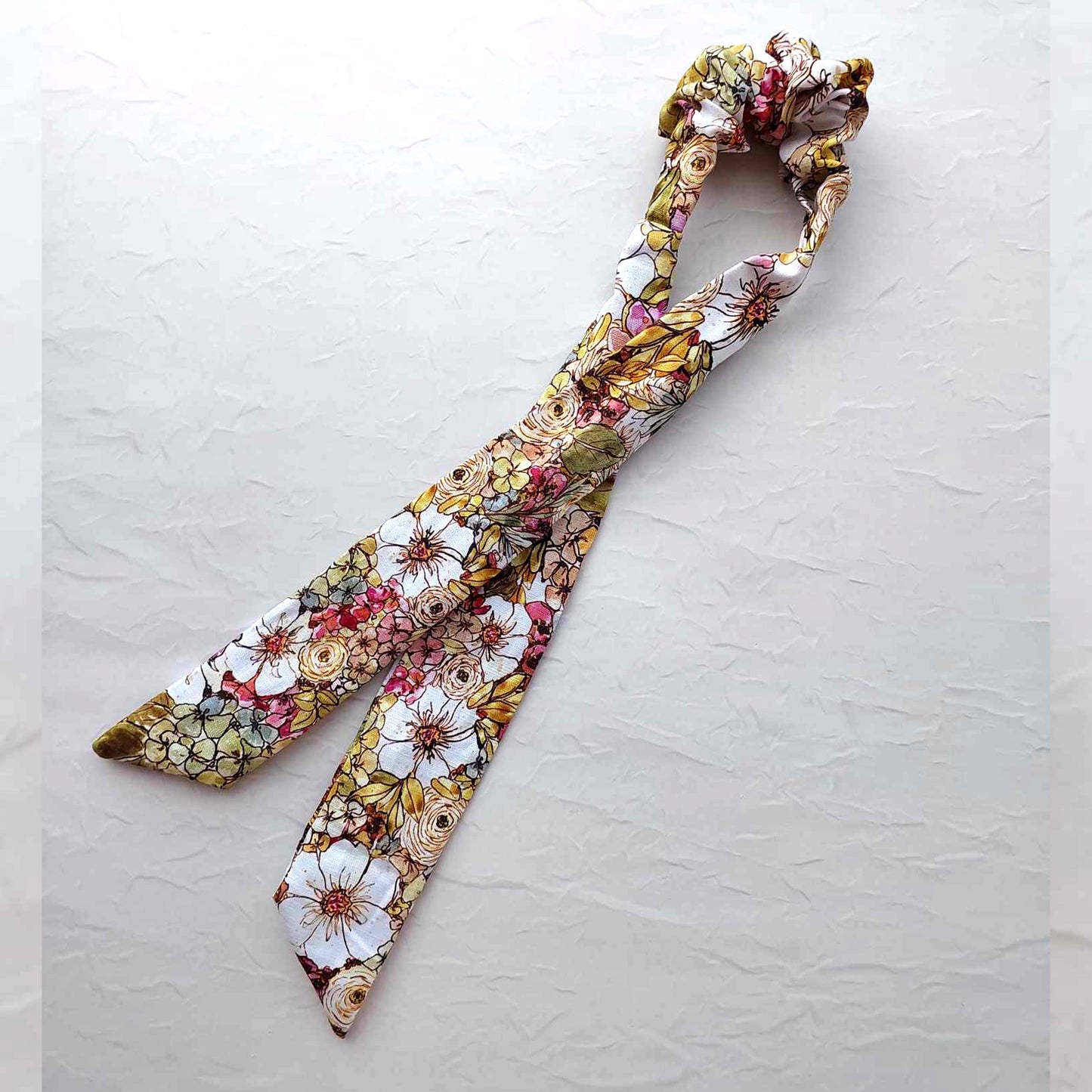 Linen Headband - resting posies - warm
