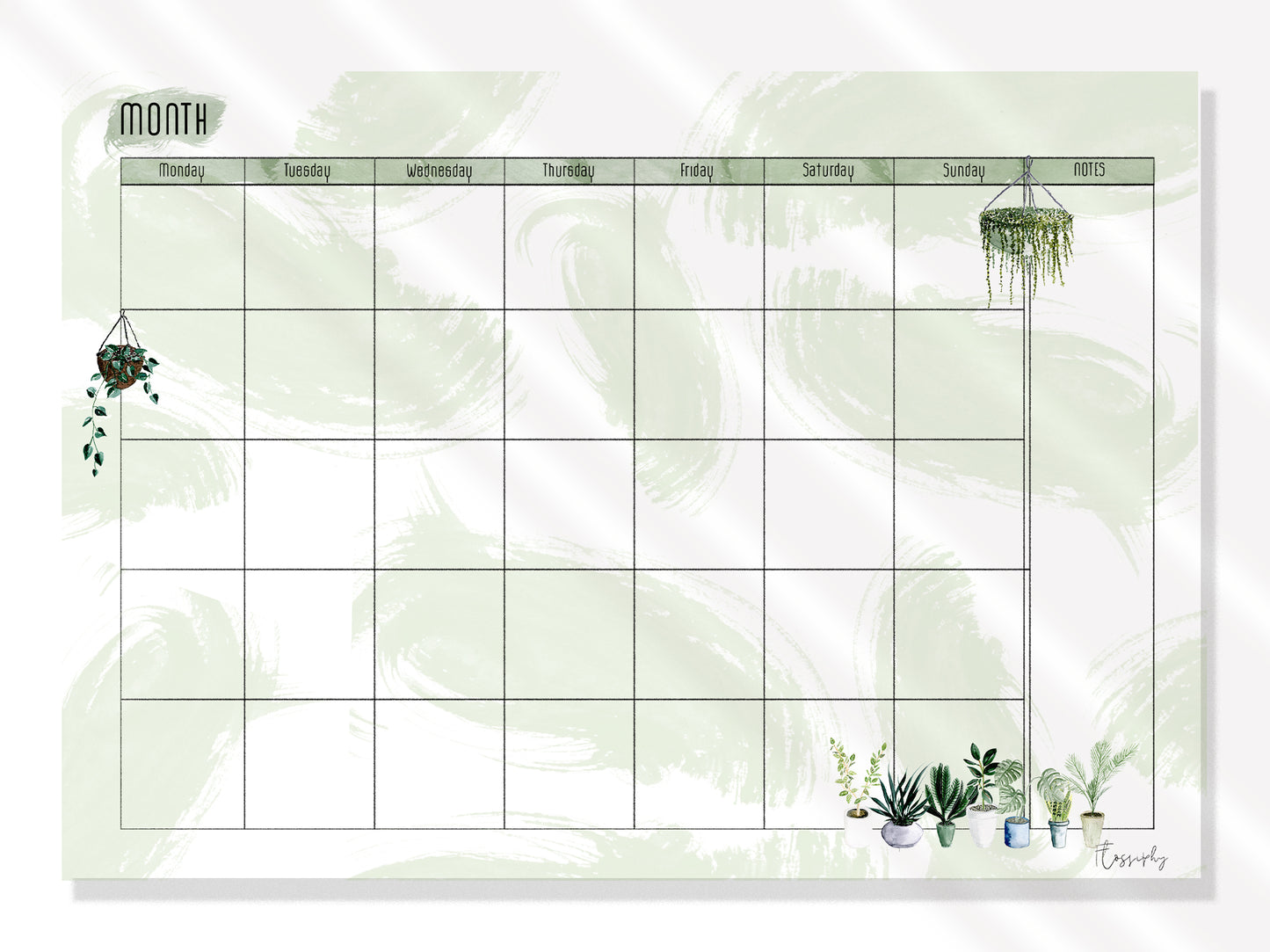 Monthly Plan Pad