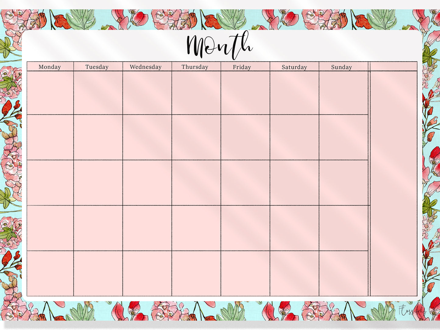 Monthly Plan Pad