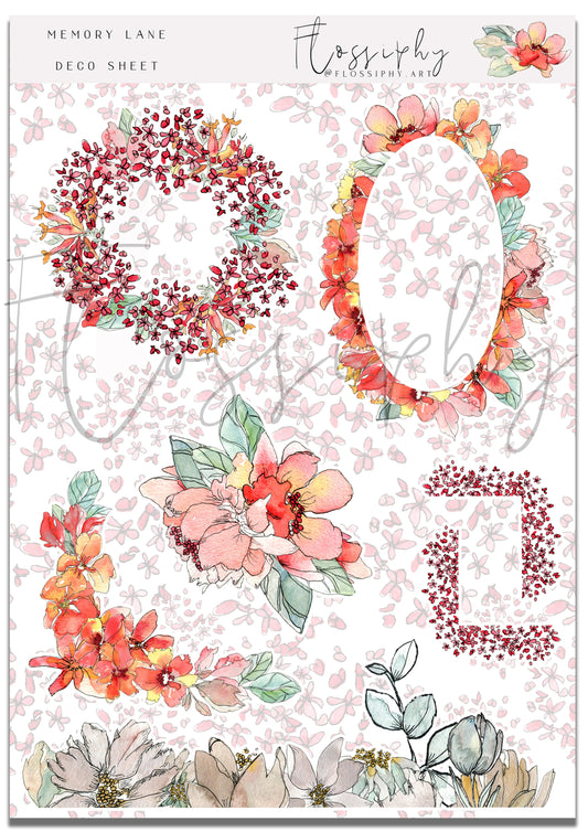 Memory Lane Floral Stickers