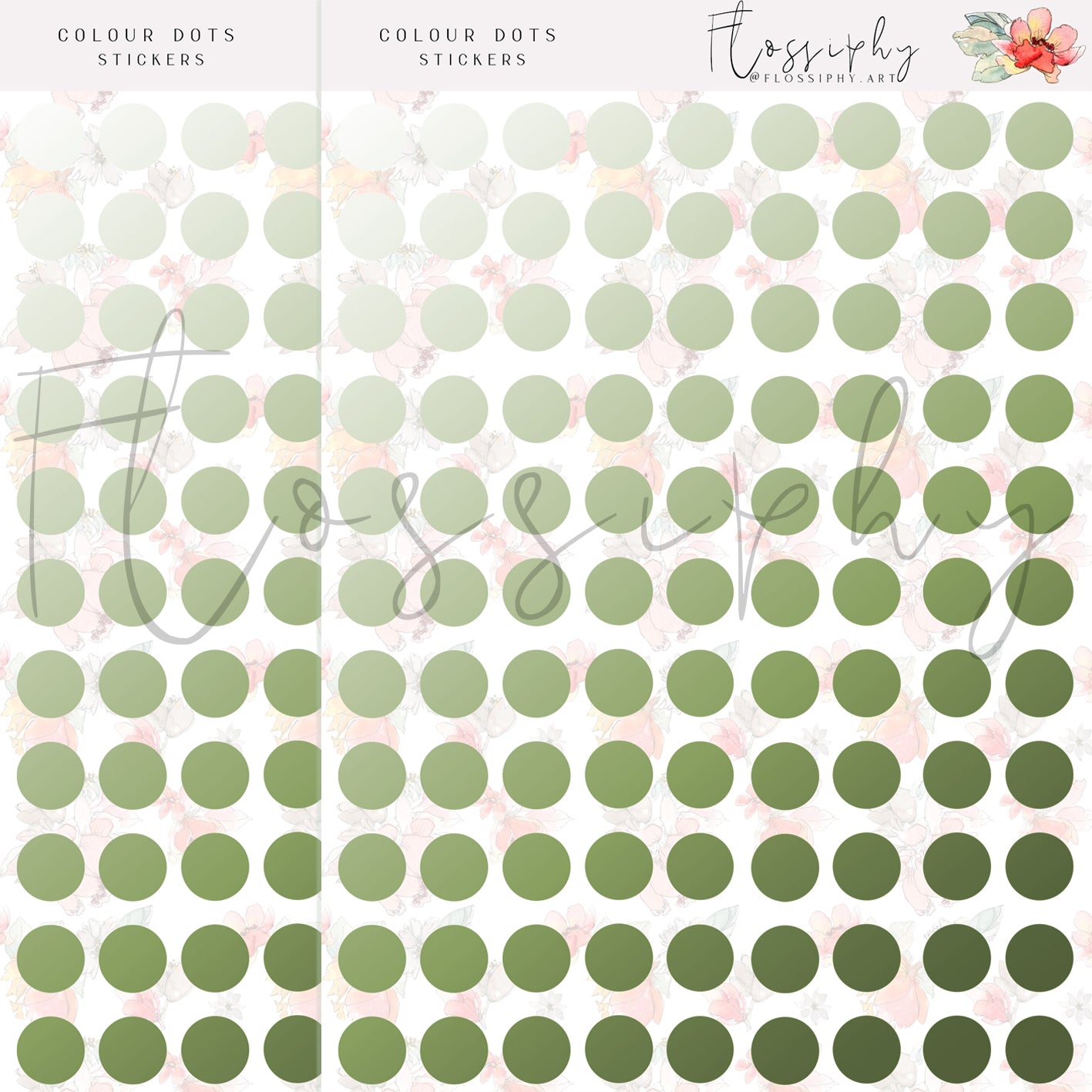 Mini Dot Functional Colour Stickers (2 Pack)