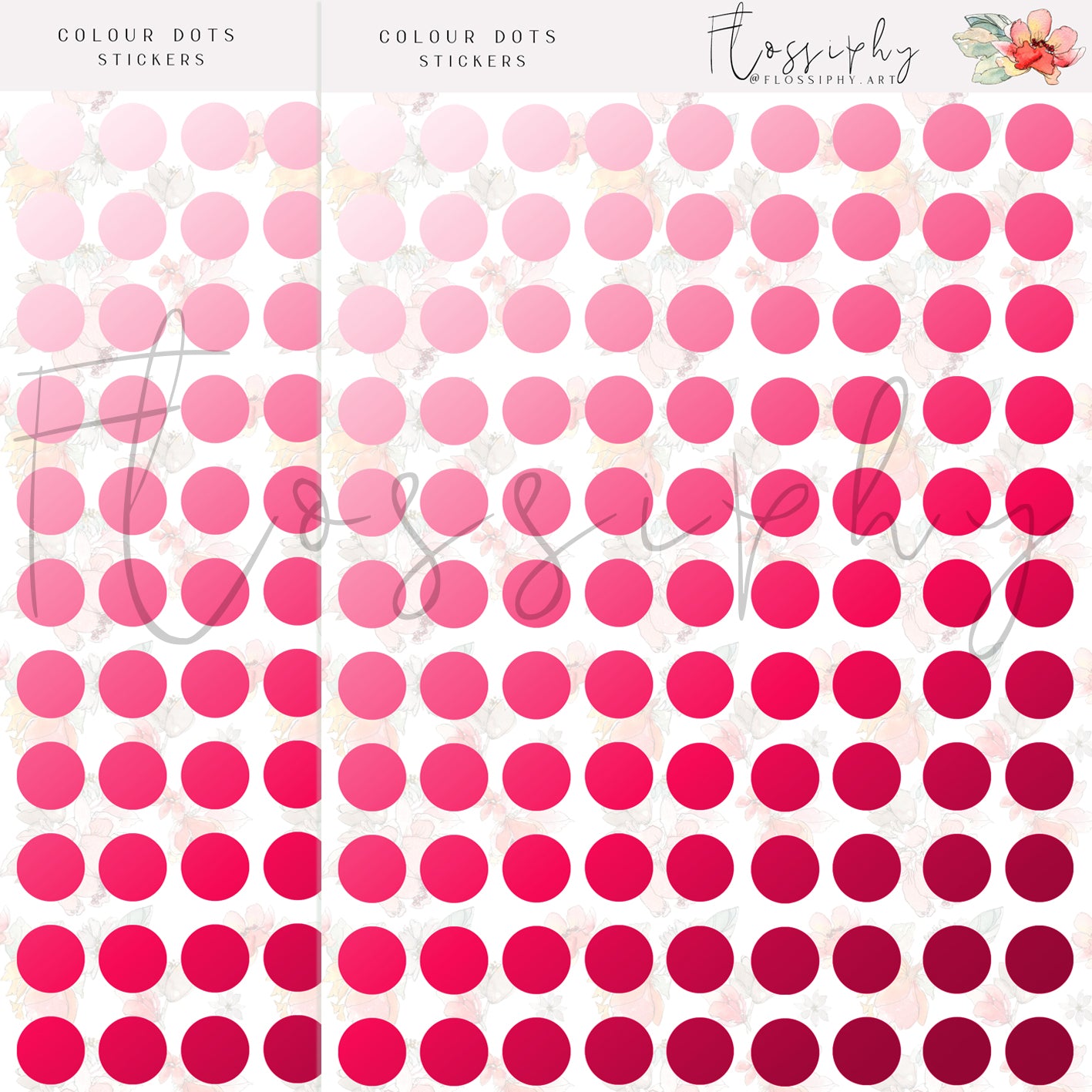 Mini Dot Functional Colour Stickers (2 Pack)