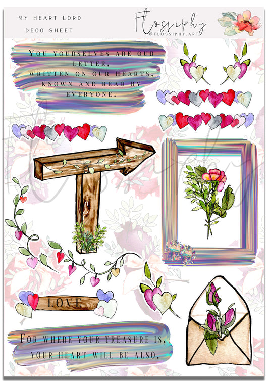 My Heart Lord Deco Stickers