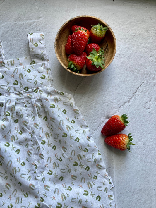 Baby Rainbows - wild grass Linen