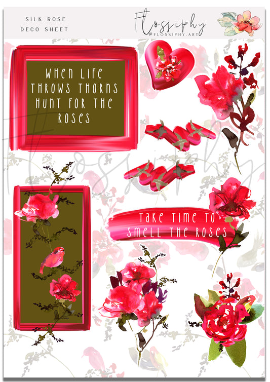 Silk Rose Stickers