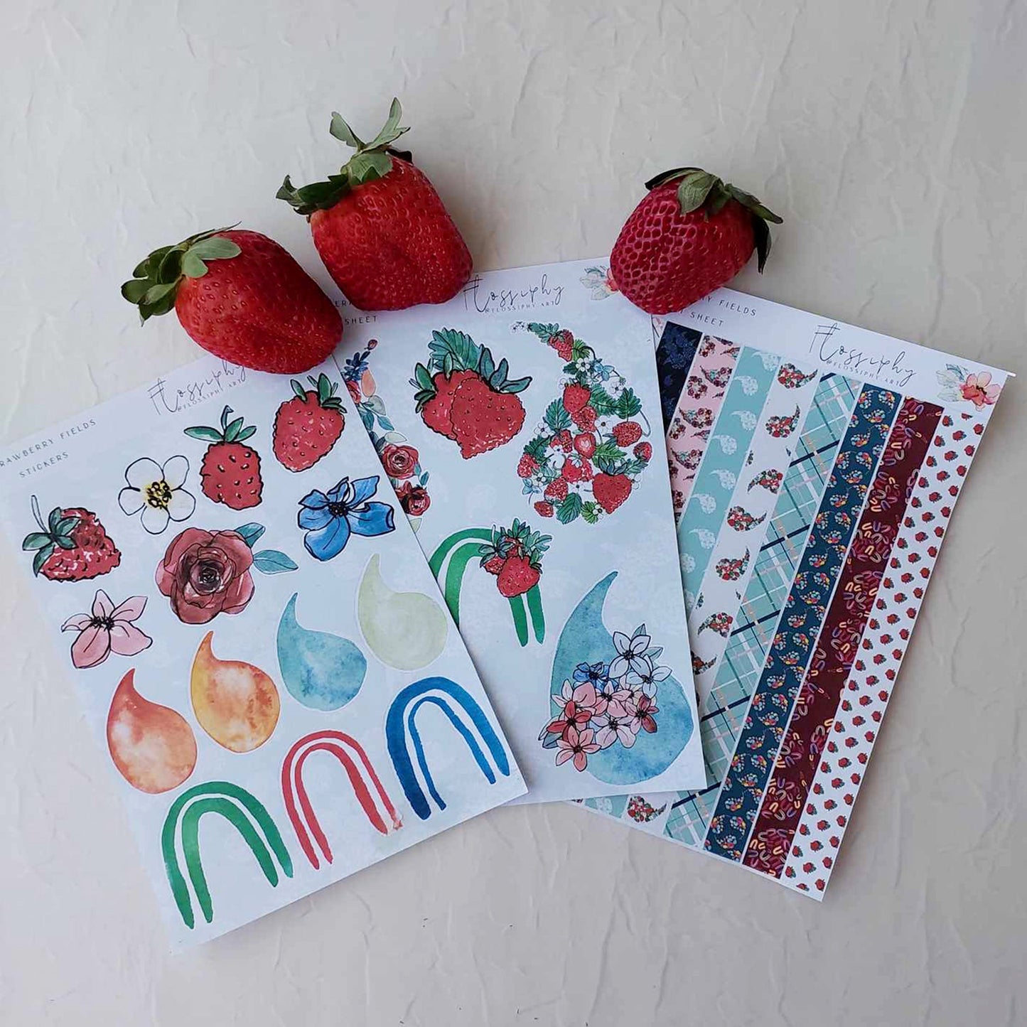 Strawberry Life Stickers