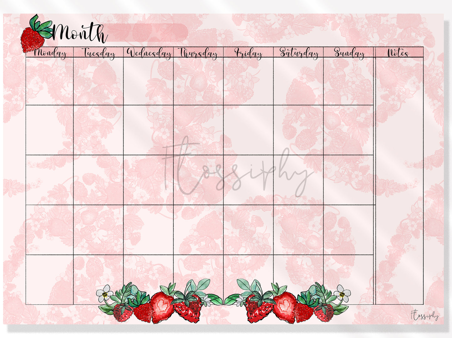 Monthly Plan Pad