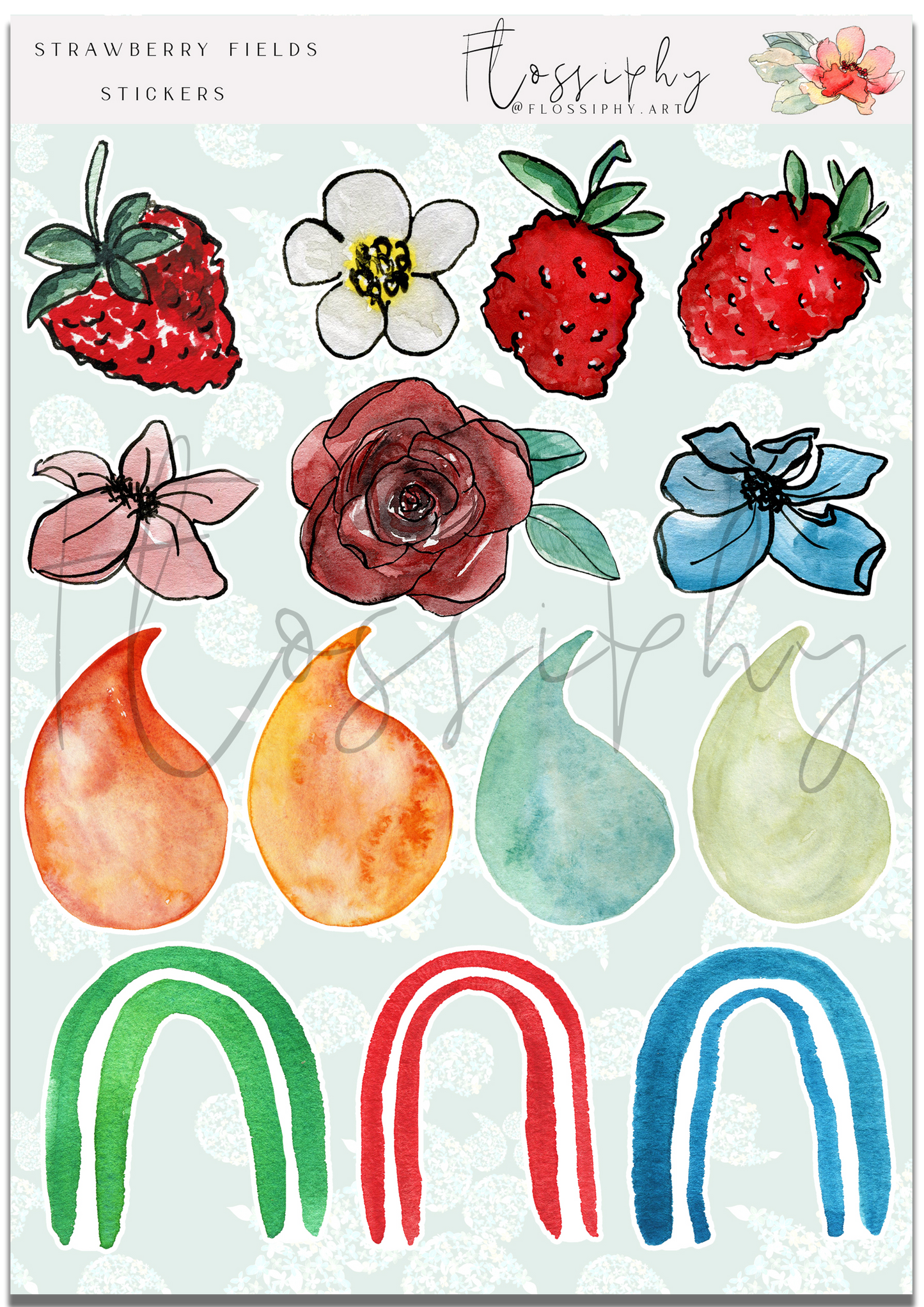Strawberry Life Stickers