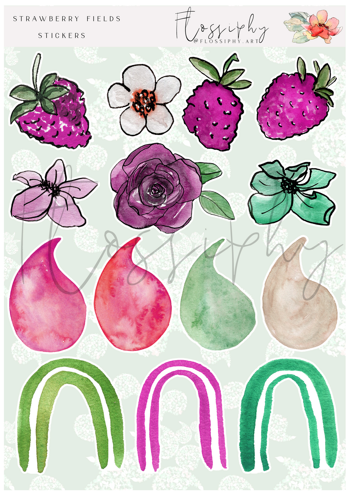 Strawberry Life -cool - Stickers