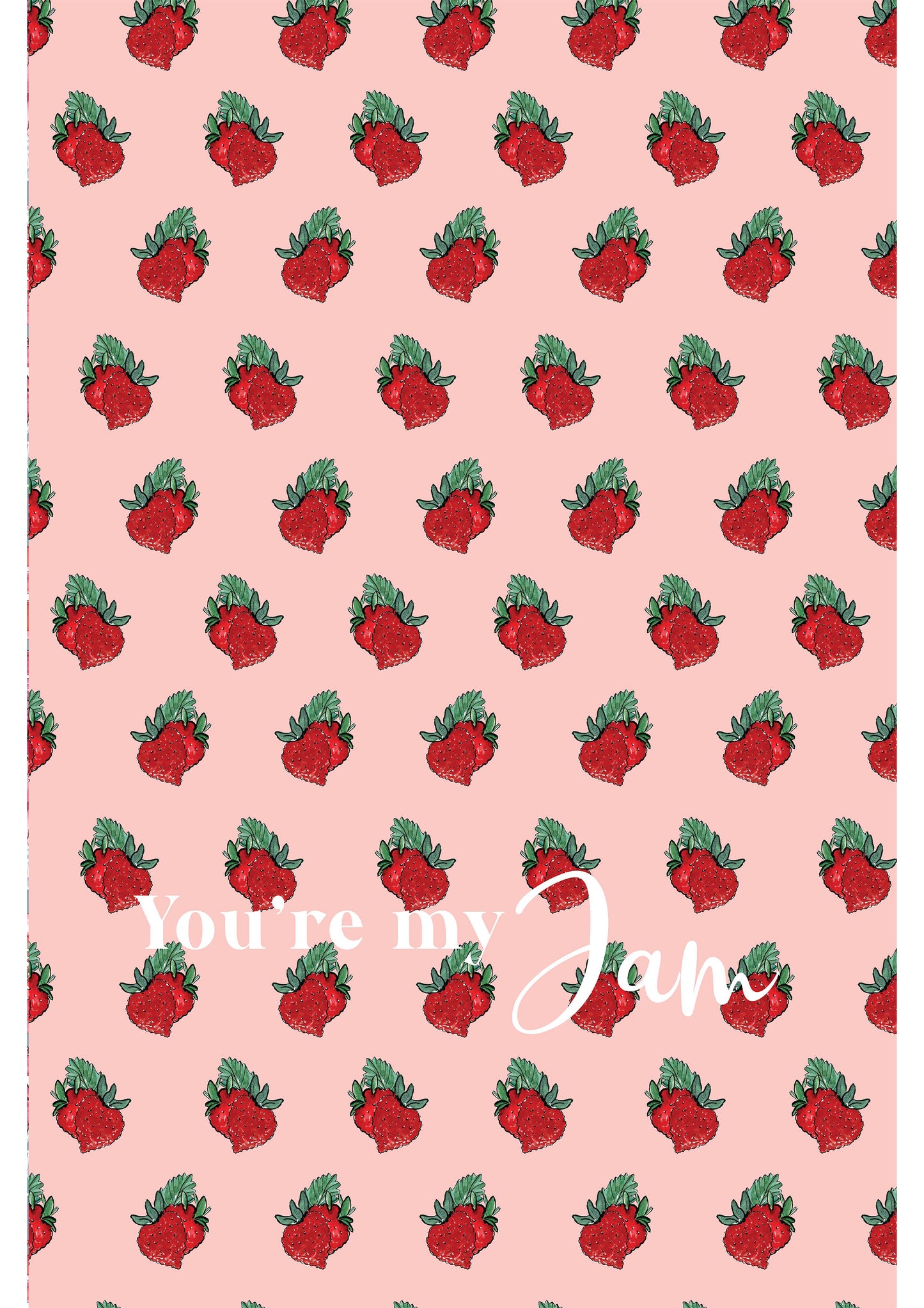 Strawberry Fields - Canvas Cotton Tea Towel