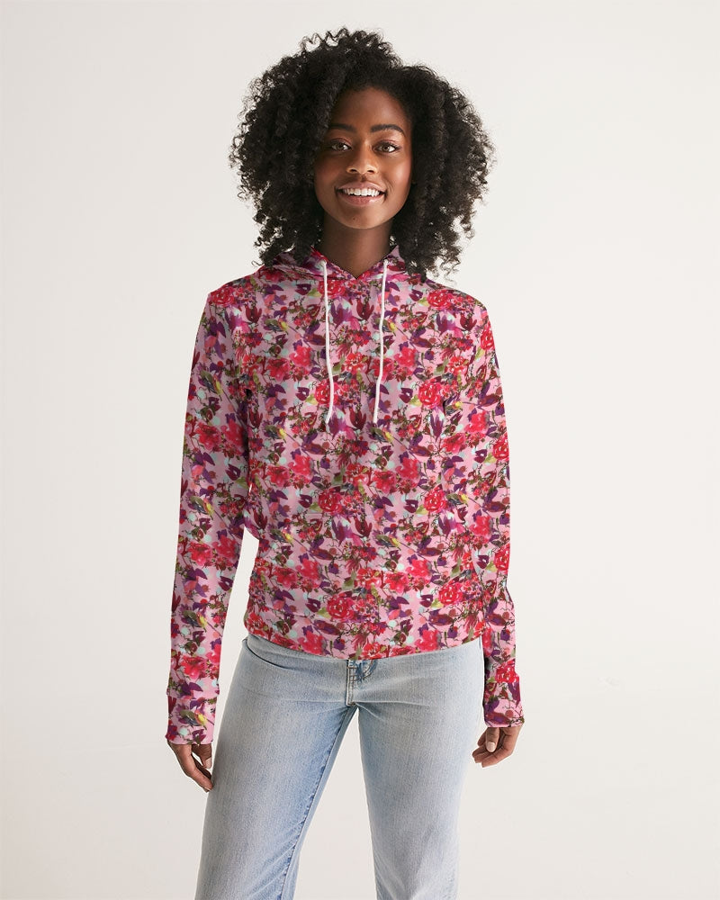 Silk Rose Women's All-Over Print Hoodie