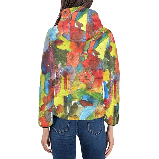 Inked Women's Padded Hooded Jacket