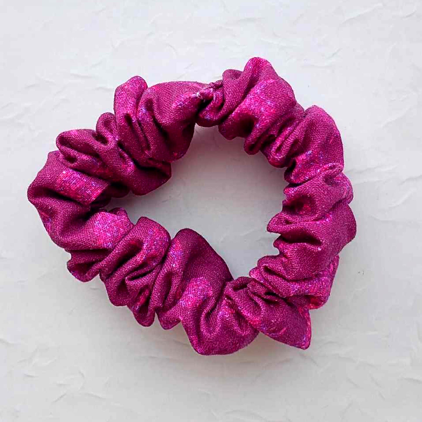 Linen Scrunchie - Blooms - berry