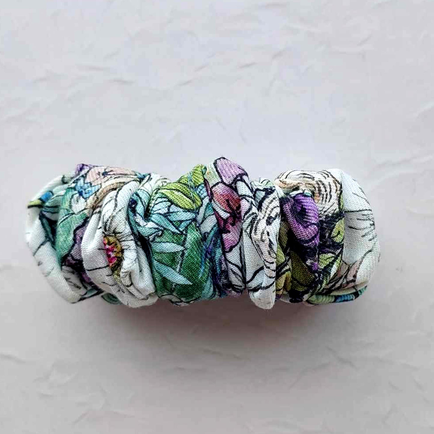 Rayon Scrunchie - resting posies - cool