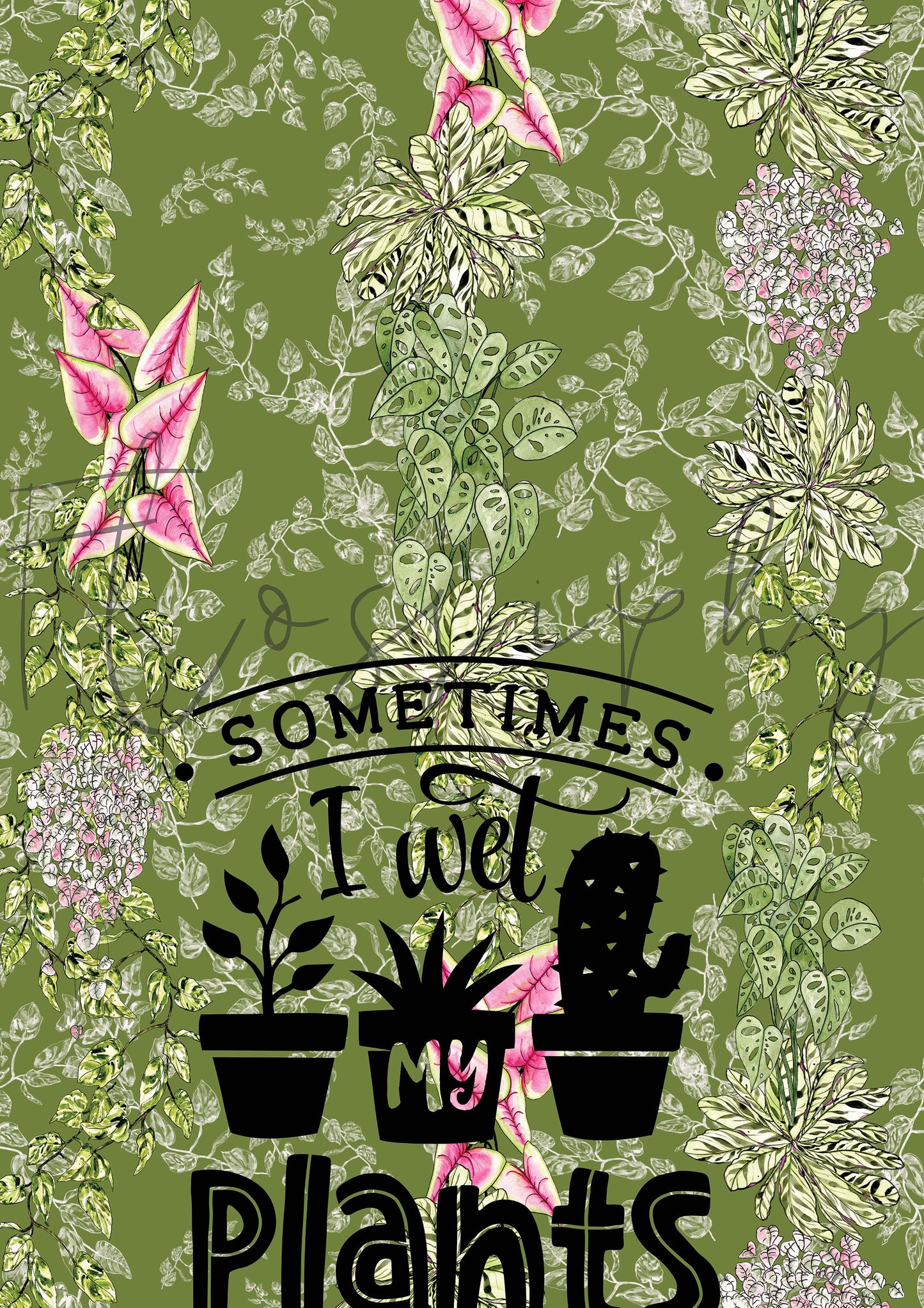 Plant life - Canvas Cotton Tea Towel