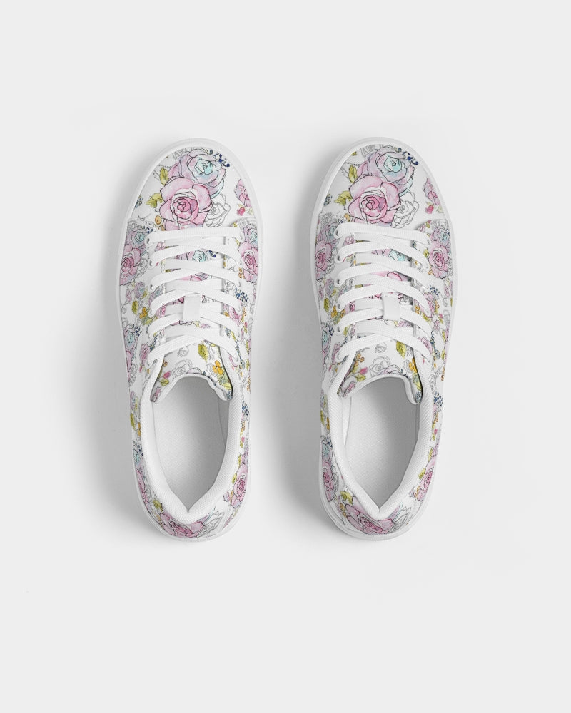 Rose Gold Women's Faux-Leather Sneaker