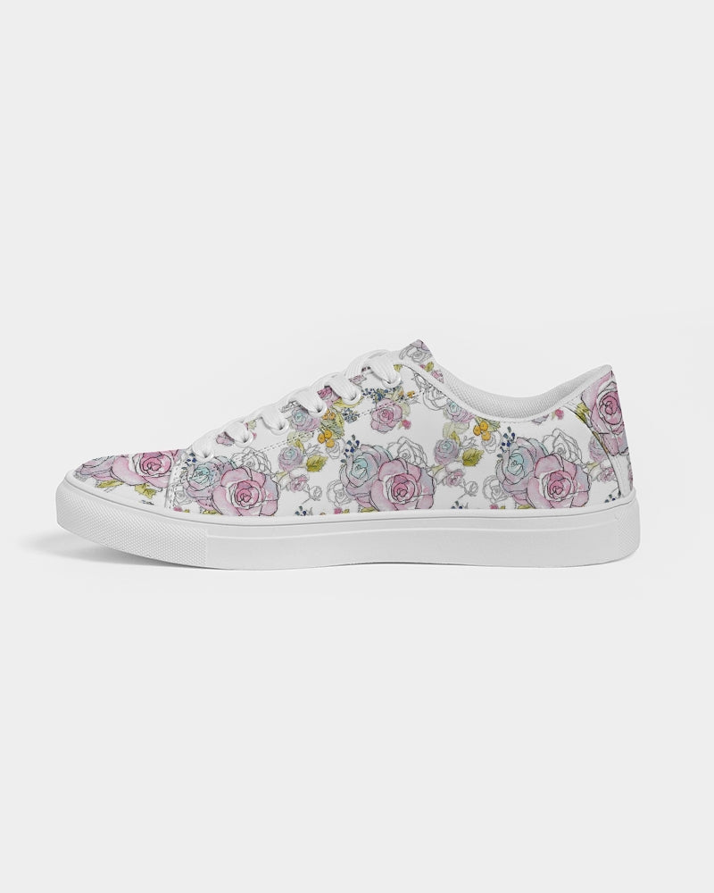 Rose Gold Women's Faux-Leather Sneaker
