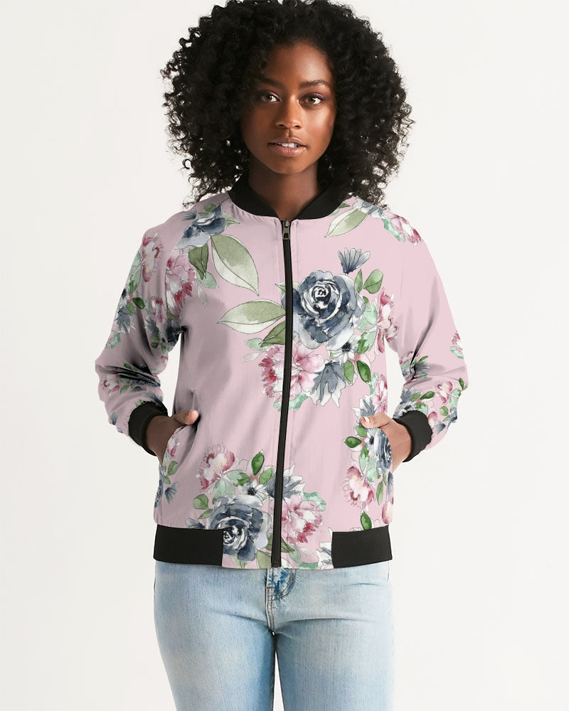 Indigo Garden - Blush Women's Bomber Jacket