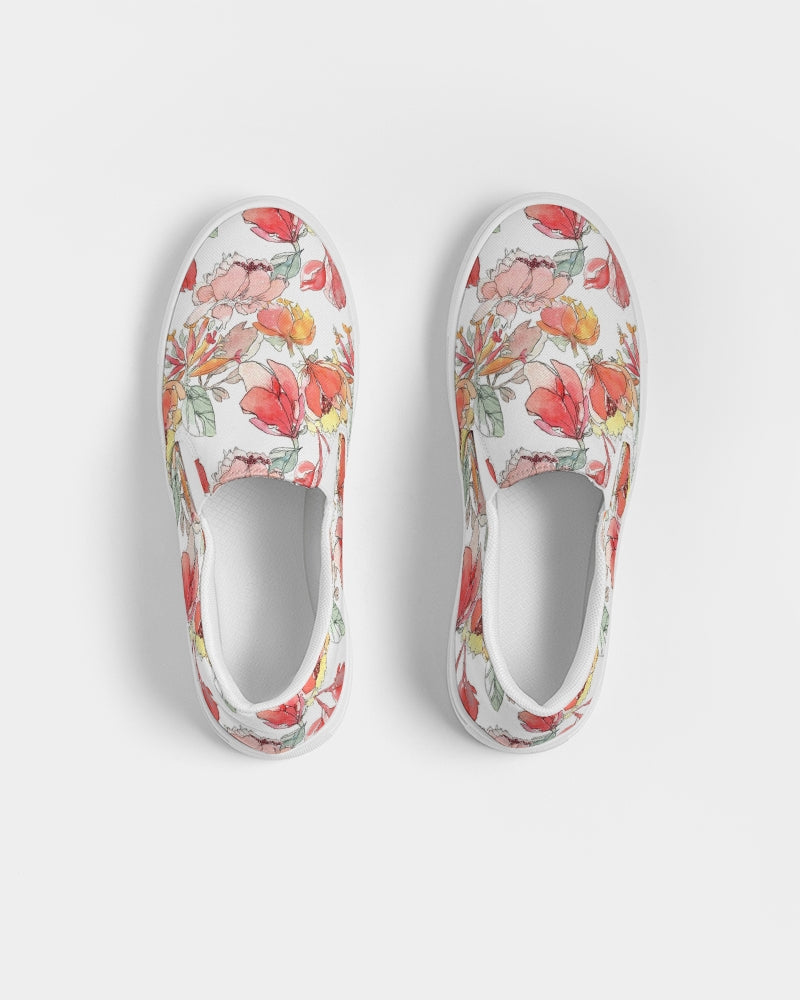 Flower Memory Women's Slip-On Canvas Shoe