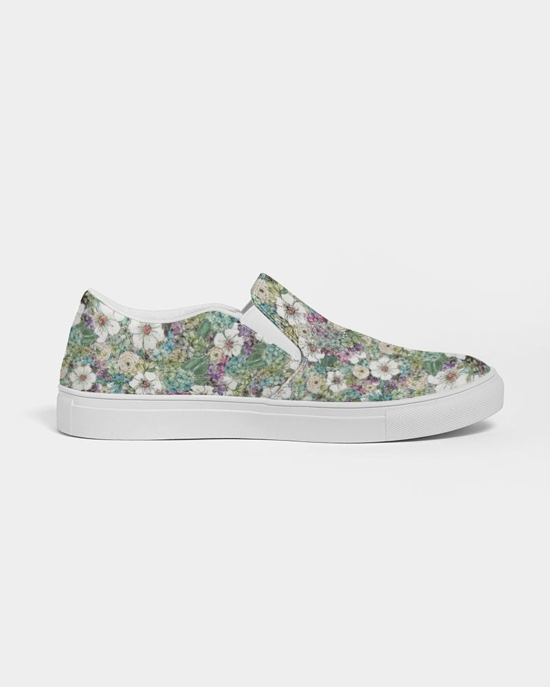 Resting Posies Women's Slip-On Canvas Shoe