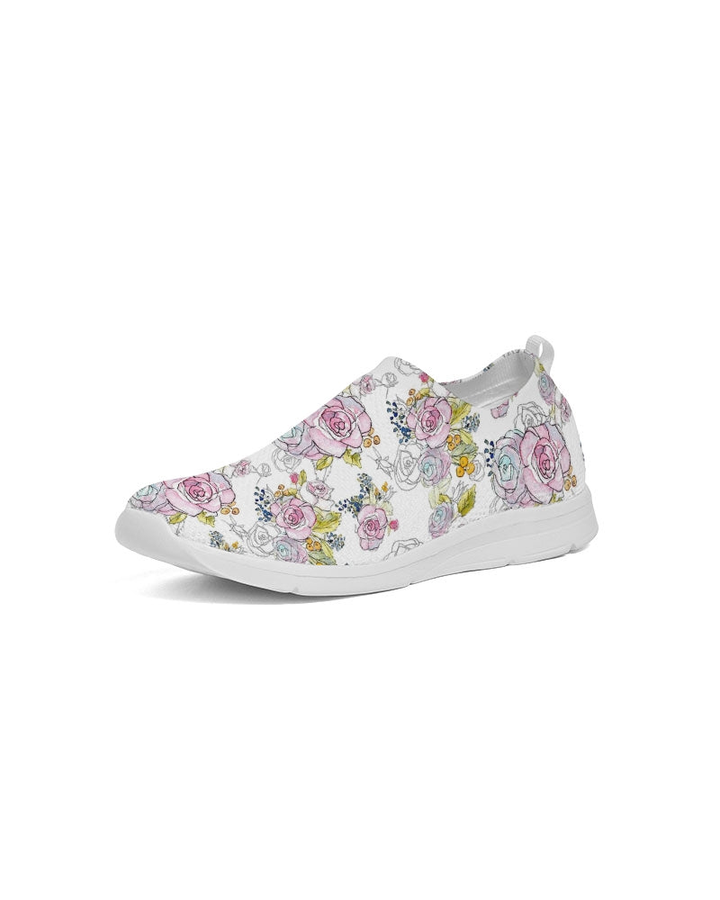 Rose Gold Women's Slip-On Flyknit Shoe