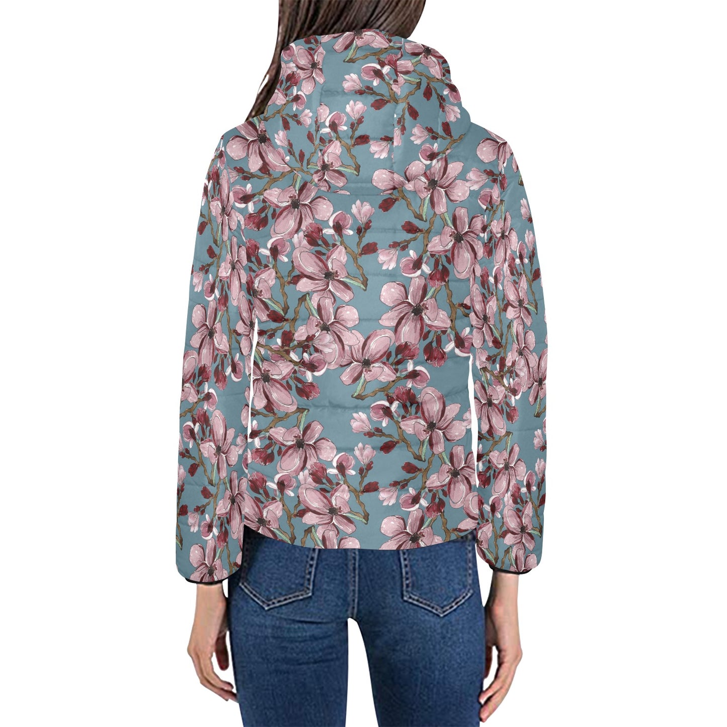 Merlot Life - Women's Padded Hooded Jacket