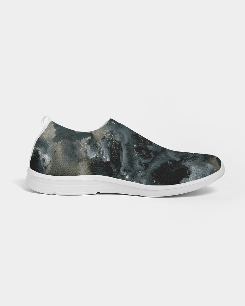 Black n White Camo Women's Slip-On Flyknit Shoe