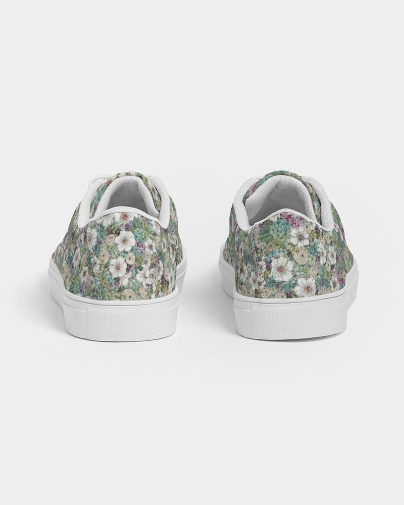 Resting Posies Women's Faux-Leather Sneaker