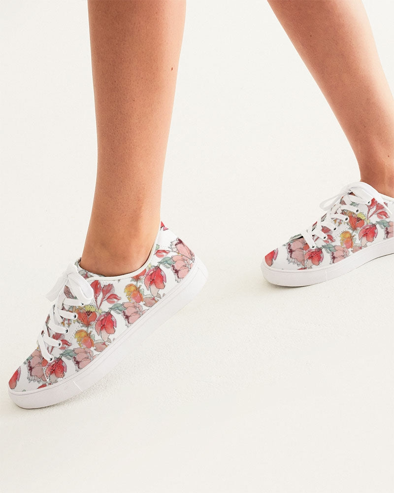Flower Memory Women's Faux-Leather Sneaker