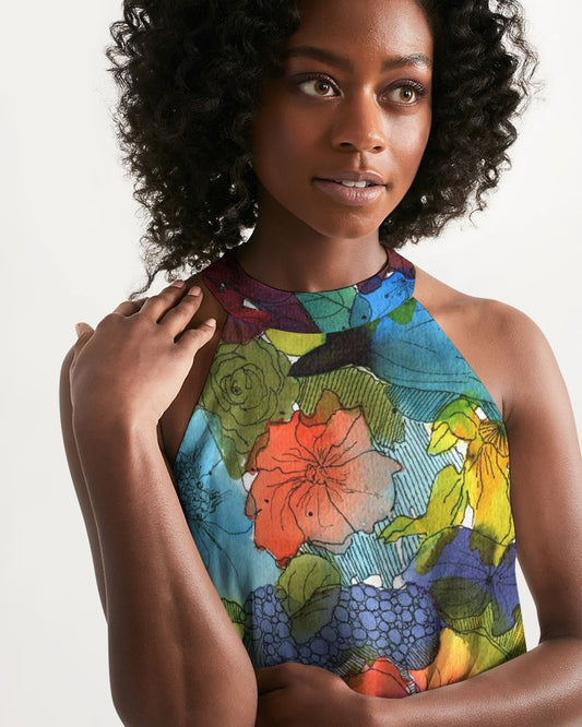 Inked Women's Halter Dress