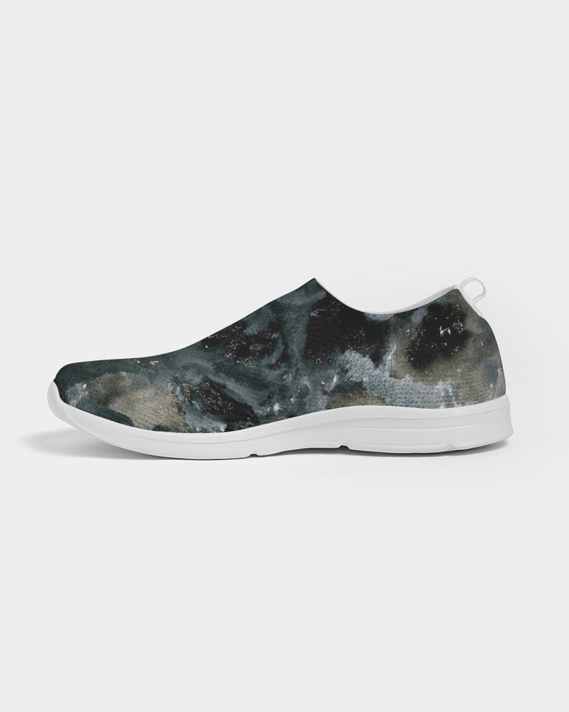 Black n White Camo Women's Slip-On Flyknit Shoe