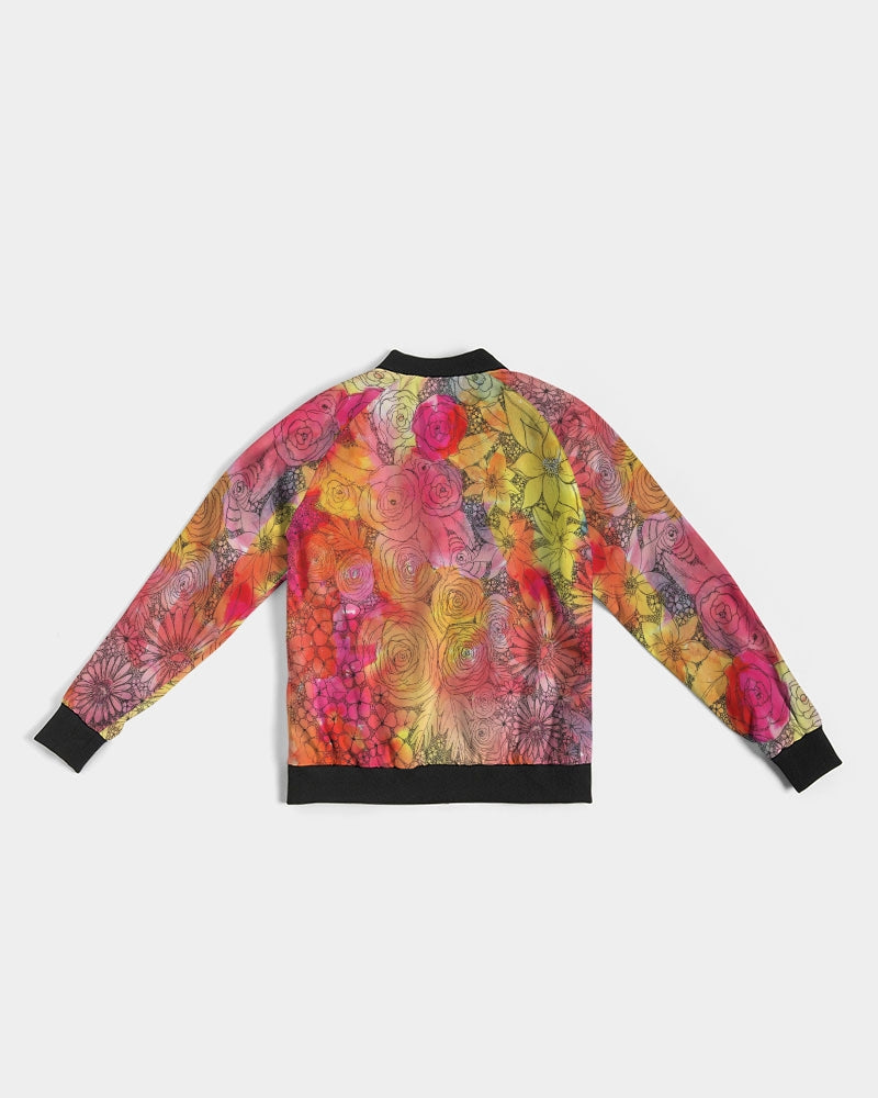 Inked Flowers Women's Bomber Jacket