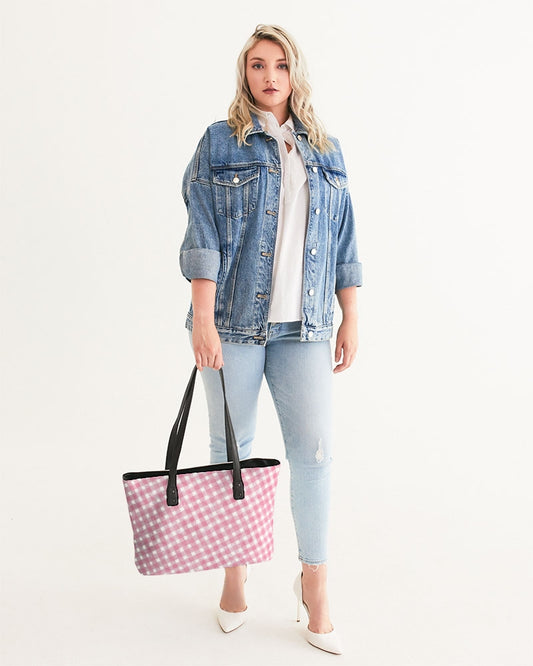 Rose Gingham Stylish Tote