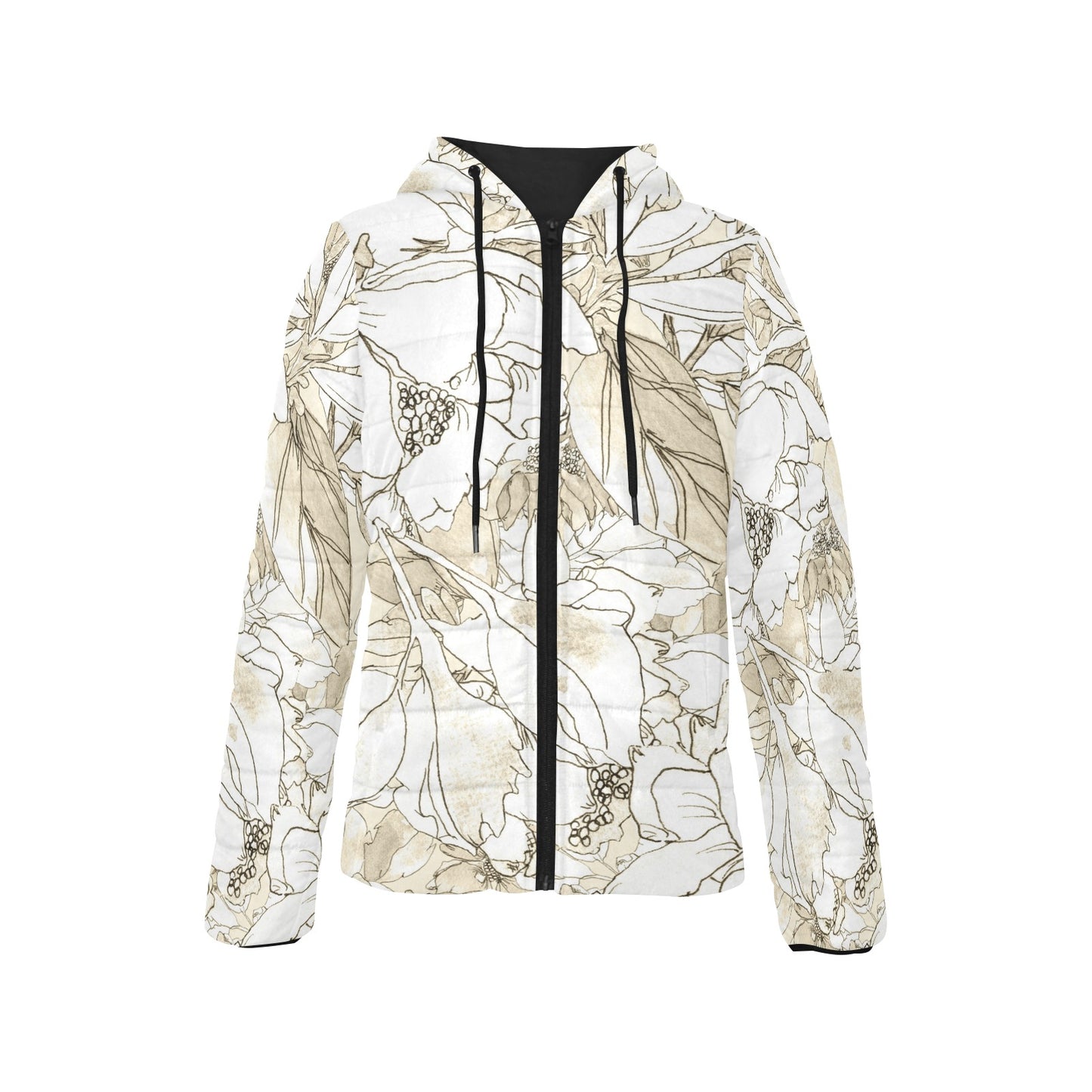 Memory Mingle - Women's Padded Hooded Jacket