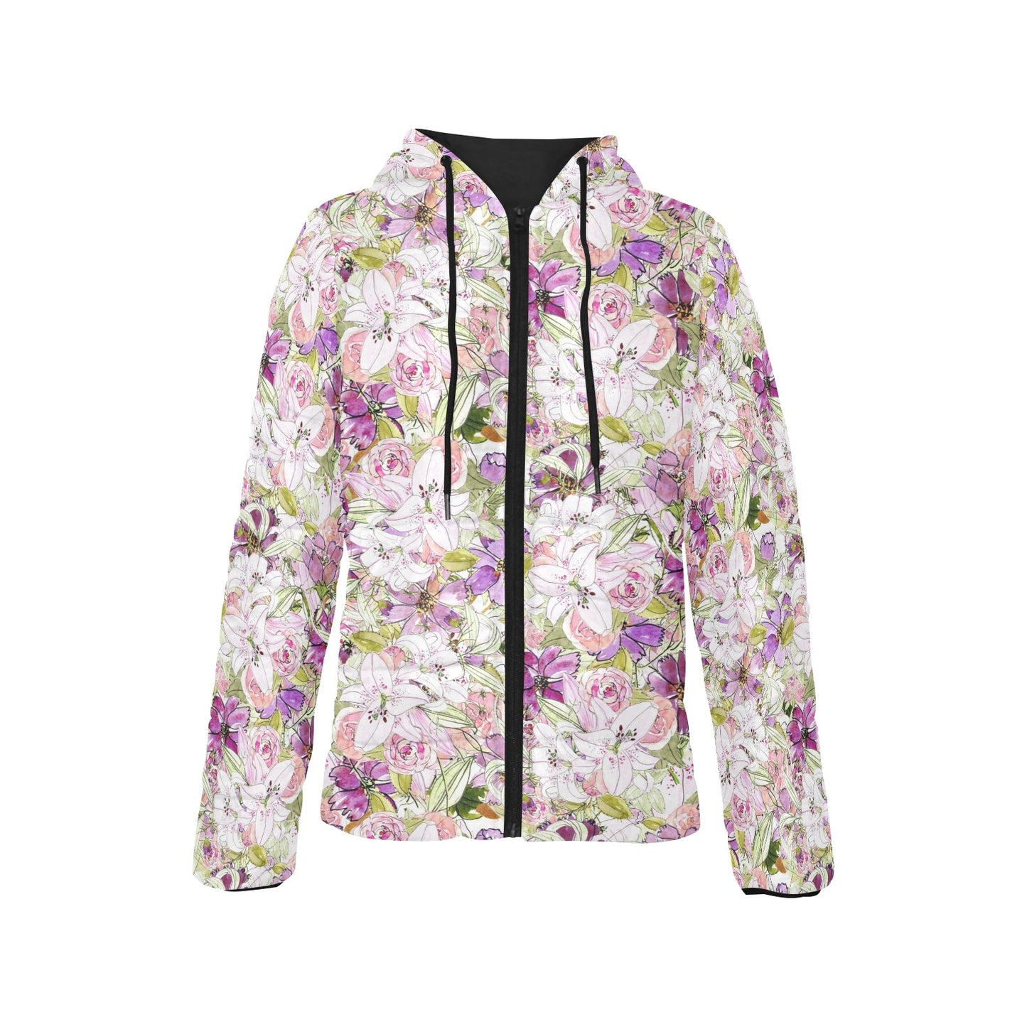 Magical Garden - Women's Padded Hooded Jacket
