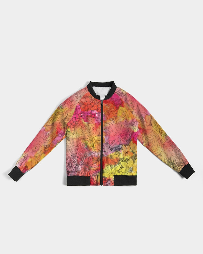Inked Flowers Women's Bomber Jacket