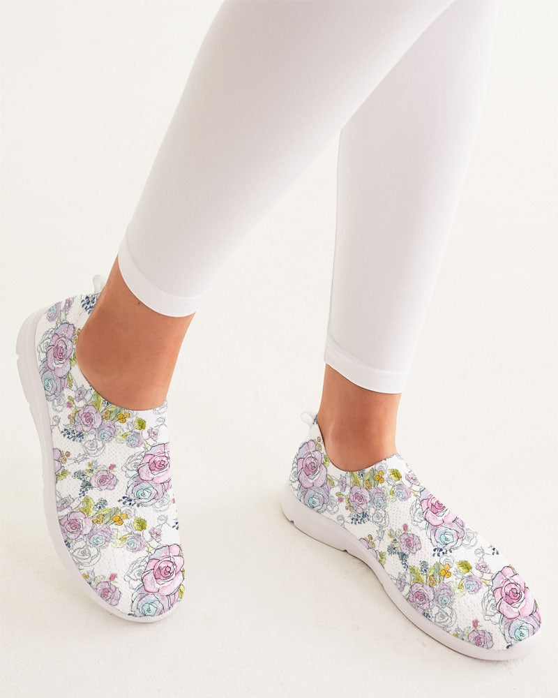 Rose Gold Women's Slip-On Flyknit Shoe